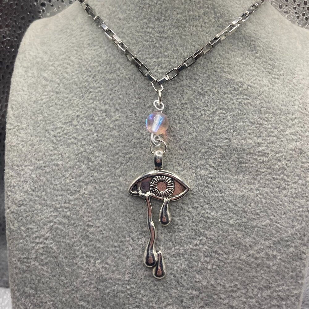 Handmade Evil Crying Eye Necklace